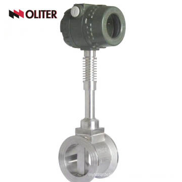 oil gasoline flowmeter hydraulic vortex flow meter with LED